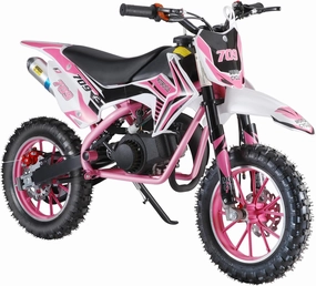49cc Gas Kids Dirt Bike with Dual Disc Brakes,2-Stroke Gas Motorcycle for Kids 8-14 with Max Speed 30KM/H,Gas Power Pocket Rocket Bike with Front Rear Disc Brakes, Mini Motorcycle Max Load 33