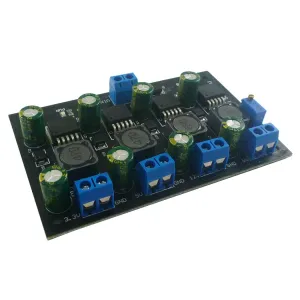 4CH 3A 3.3V 5V 12V ADJ DC DC Buck Converter Module Multiple Switching Power Supply with DIN Rail Case for PLC UPS Power Bank (no Shell)