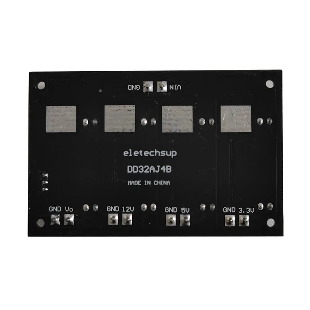 4CH 3A 3.3V 5V 12V ADJ DC DC Buck Converter Module Multiple Switching Power Supply with DIN Rail Case for PLC UPS Power Bank (no Shell)
