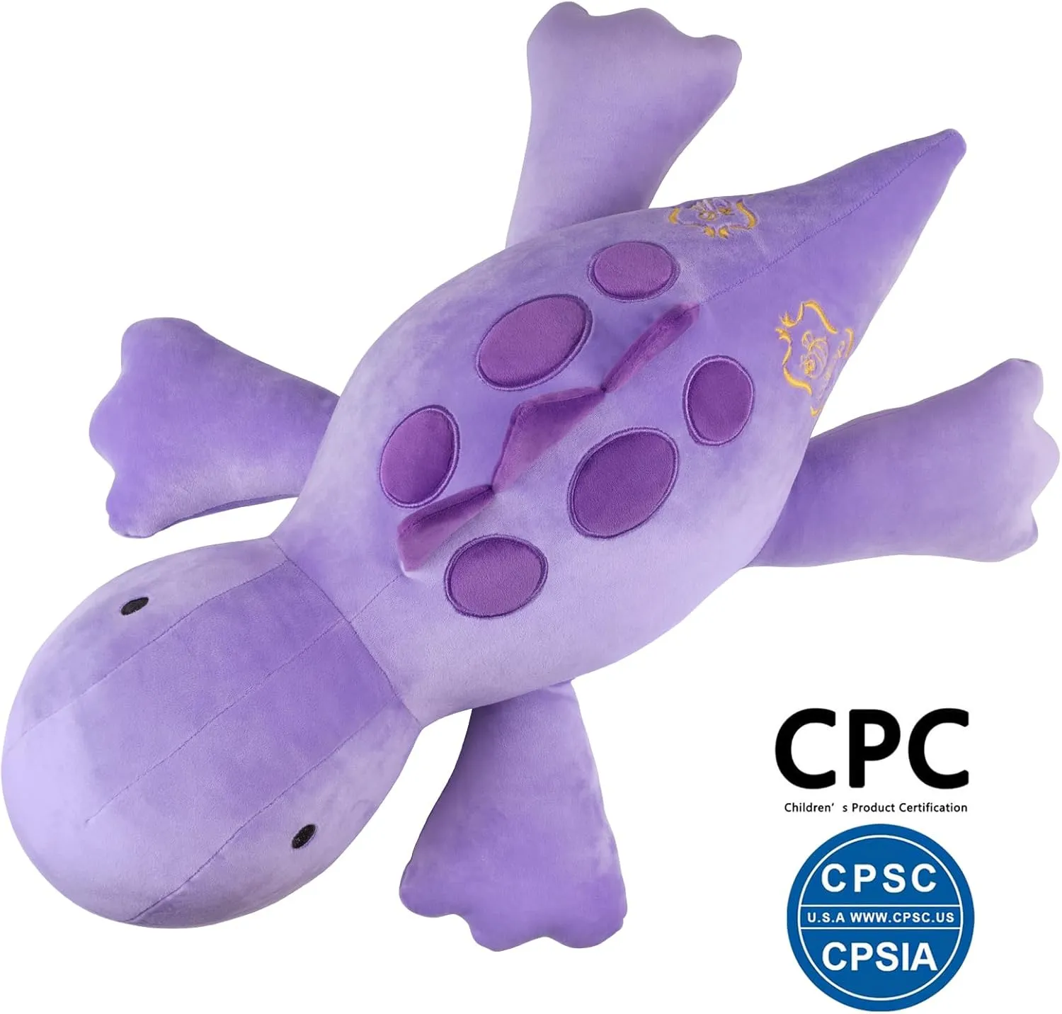 4LB Cute Weighted Stuffed Animals Plush - 24 inch Soft Weighted Dinosaur Plush Toy Pillow for Adults and Children
