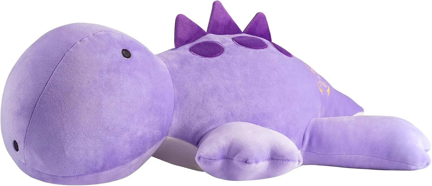4LB Cute Weighted Stuffed Animals Plush - 24 inch Soft Weighted Dinosaur Plush Toy Pillow for Adults and Children