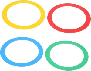 4pcs Acrobatic Hand Tossing Rings Set Circus Performance Rings for Juggling Lightweight Props for Street and Stage Shows Enhance Skills and Engage Audience