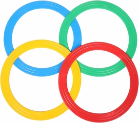 4pcs Acrobatic Juggling Rings Set Lightweight Circus Props for Professional Performers for Street and Stage Acts Unique Design for All Skill Levels