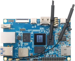 5B 16GB Rockchip RK3588S with 256GB eMMC 8 Core 64 Bit Wi-Fi6, BT5.0 Single Board Computer, 2.4GHz Frequency Open Source Board Run Orange Pi OS,Android,Debian,Ubuntu (Pi 5B 16G256G)