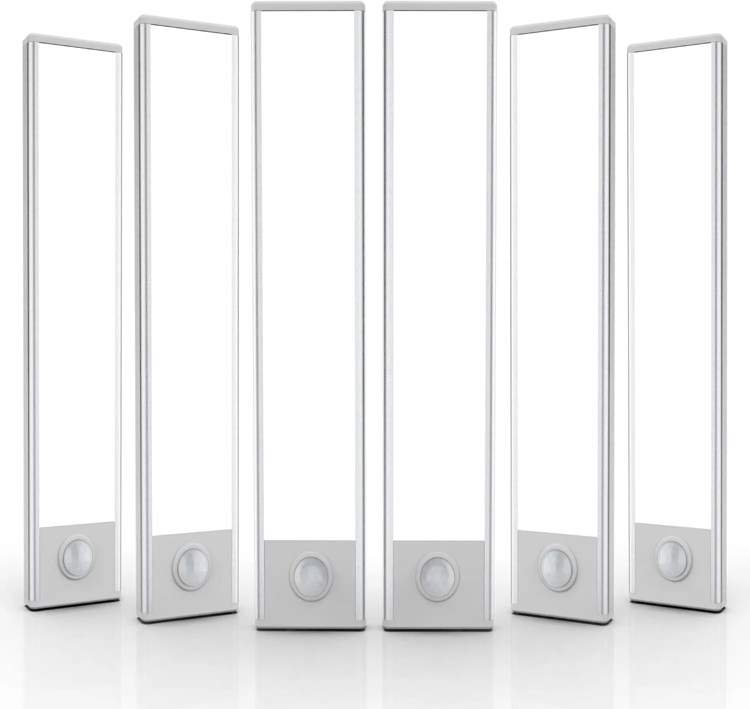 6 Pack Under Cabinet Lights Wireless, 40 LED Motion Sensor Light Indoor Rechargeable Magnetic Closet Lights Battery Operated, Under Counter Lights for Kitchen, Wardrobe, Hallway, Stairs