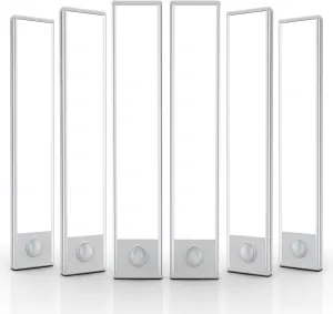 6 Pack Under Cabinet Lights Wireless, 40 LED Motion Sensor Light Indoor Rechargeable Magnetic Closet Lights Battery Operated, Under Counter Lights for Kitchen, Wardrobe, Hallway, Stairs
