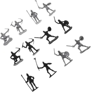 60pcs Soldiers Toys Mini Army Men Soldiers Action Figures Knight Miniature Model