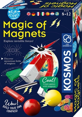 617233 Fun Science - Magic of Magnets, Build Your Own Compass, Explore Invisible Forces, Exciting Magnetic Games, Experiment Set for Children from 8 Years, Multilingual