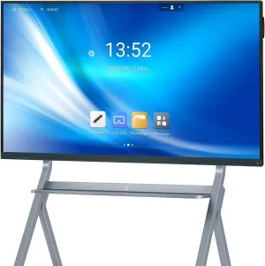 65 Inch Smart Board, 4K Touch Screen Digital White Board Built in Android 12.0 8 128G, All-in-One Smart Interactive Whiteboard for Classroom Home and Business (Board Wall Mount)