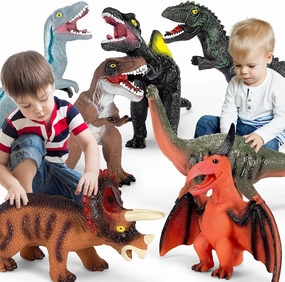 7 Piece Jumbo Dinosaur Toys Big Dinosaur Toy for Boys Realistic Giant Dinosaur Toys for Kids 3-5 - Perfect Dinosaur Gifts for Kids