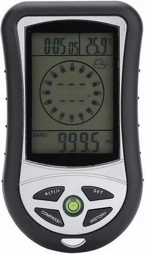 8-in-1 Digital Altimeter Barometer,Handheld Barometer Thermometer with Weather Forecast for Outdoor Sports Enthusiasts