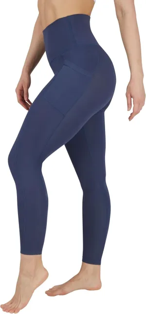 90 Degree By Reflex Cotton High Waist Ankle Length Compression Leggings with Elastic Free Waistband