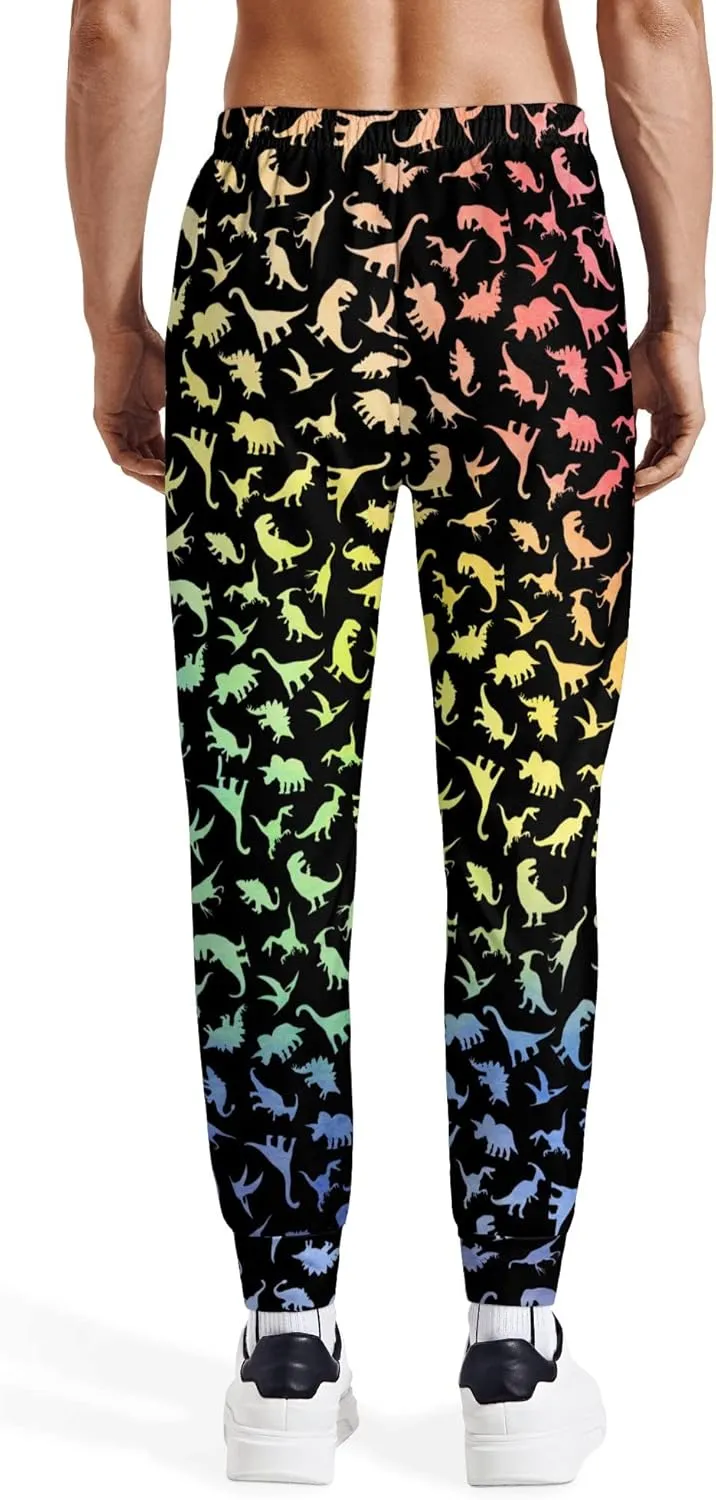 90s Joggers for Men 80s Sweatpants Funny Casual Track Pants with Elastic Waist Retro Sports Athletic Trousers