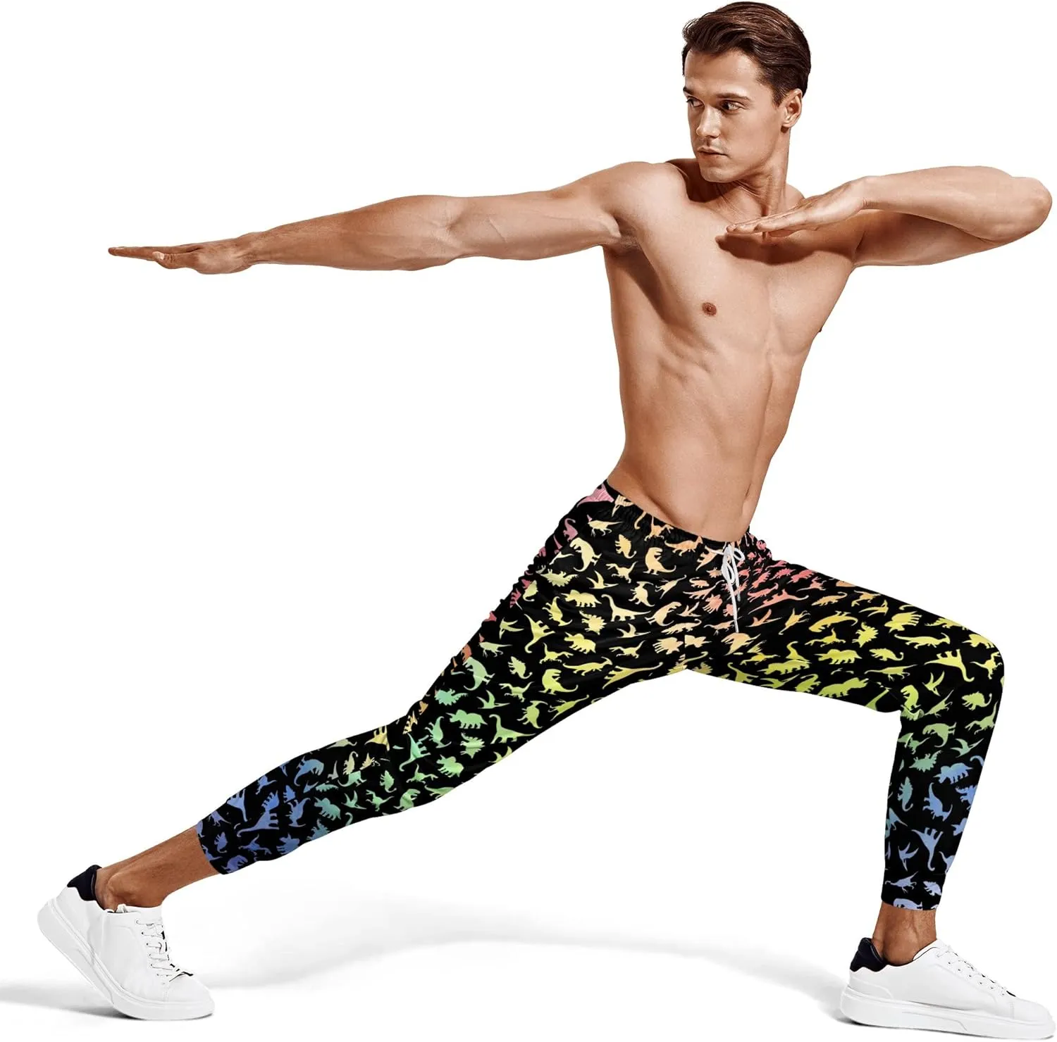 90s Joggers for Men 80s Sweatpants Funny Casual Track Pants with Elastic Waist Retro Sports Athletic Trousers