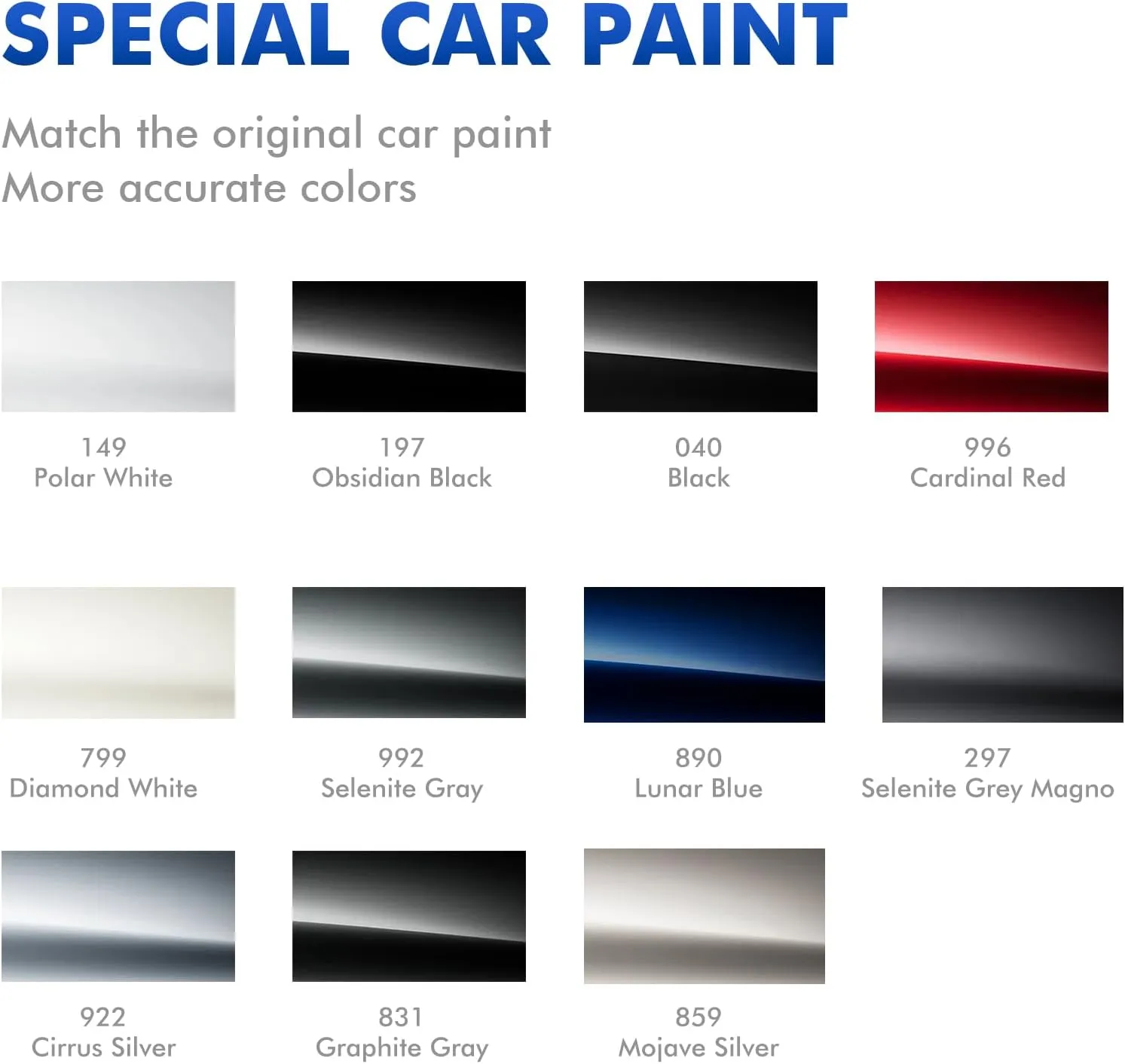 922 Cirrus Silver Touch Up Paint Compatible with Mercedes Benz, DIY Car Paint Scratch Repair, Quick & Easy Fix Automotive Scratch Repair for C/E/S/G/CLA/CLE/CLS/GLC/GLE/GLS/EQB/EQS/SL