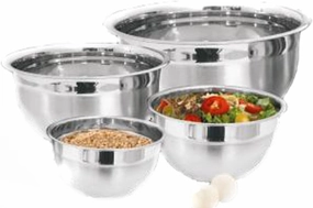 92364 Stainless Steel Deep Bowl Set44; 4 Piece