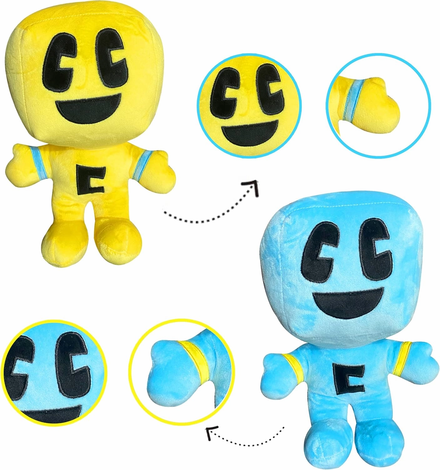 (2025 New Plush Toys, Plush Filler, Plush Doll Soft Plush Toy Cute Pillow, Best Gift for Children (Blue Yellow)