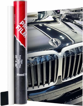 [ARMOR UP] Do-It-Yourself Paint Protection Film 20-by-96-inch Hood Car Clear Bra ppf wrap for Full Size Pickup Trucks, SUV, Cars. TPU Material, 8-mil Thick, Automotive Protector Wrap
