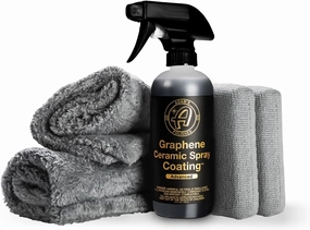 Adam's Advanced Graphene Ceramic Spray Coating Kit - 18  Months Sprayable Graphene Oxide Ceramic Coating for Cars, Boats, RV's & Motorcycle - Adds Extreme Gloss, Depth, Shine & Protection
