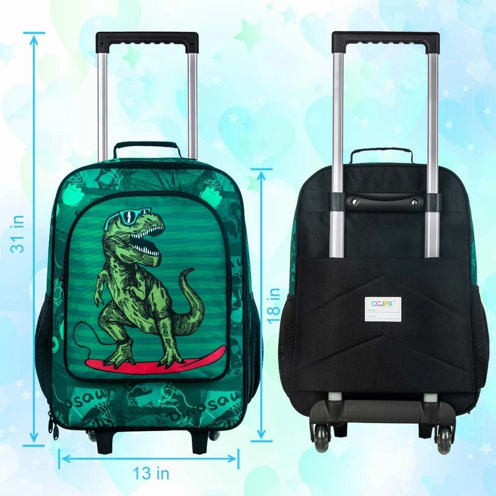 AGSDON Kids Luggage for Boys Girls, Cute Rolling Wheels Suitcase for Children Toddler