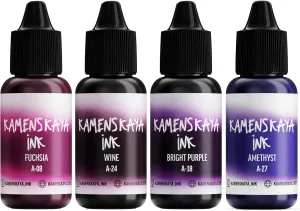 Alcohol Ink Set - 34 Color Variations - Set #12-4 Alcohol Inks x 0.51 fl oz (15 ml)
