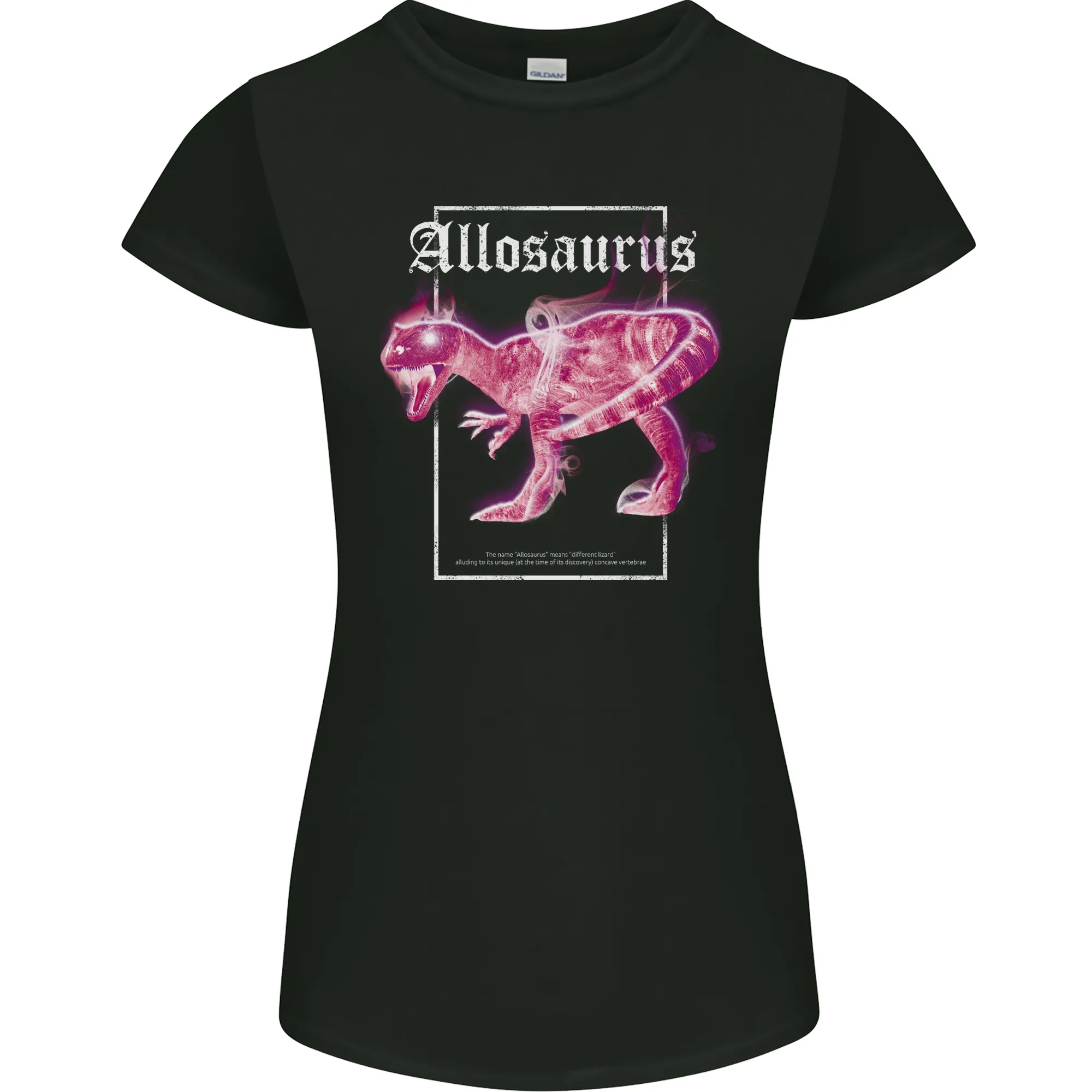 Allosaurus Dinosaur Womens Petite Cut T-Shirt