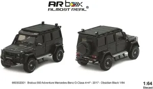 Almost Real 660302001 Brabus 550 Adventure Mercedes-Benz G-Class 4x4 2017 Obsidian Black 1/64 Scale Finished Mini Car