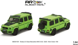 Almost Real 660501001 Brabus G-Class Mercedes-Benz AMG G63-2020 Alien Green 1/64 Scale Complete Minicar