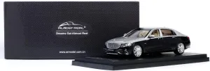 Almost Real Mercedes-Benz Maybach S-Class 2019 1/43 Scale Diecast Mini Car, Black, Silver, Adults, Unisex, 18x9x8 cm