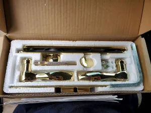 Andersen Brass Newbury Trim Set Hinged with Strike
