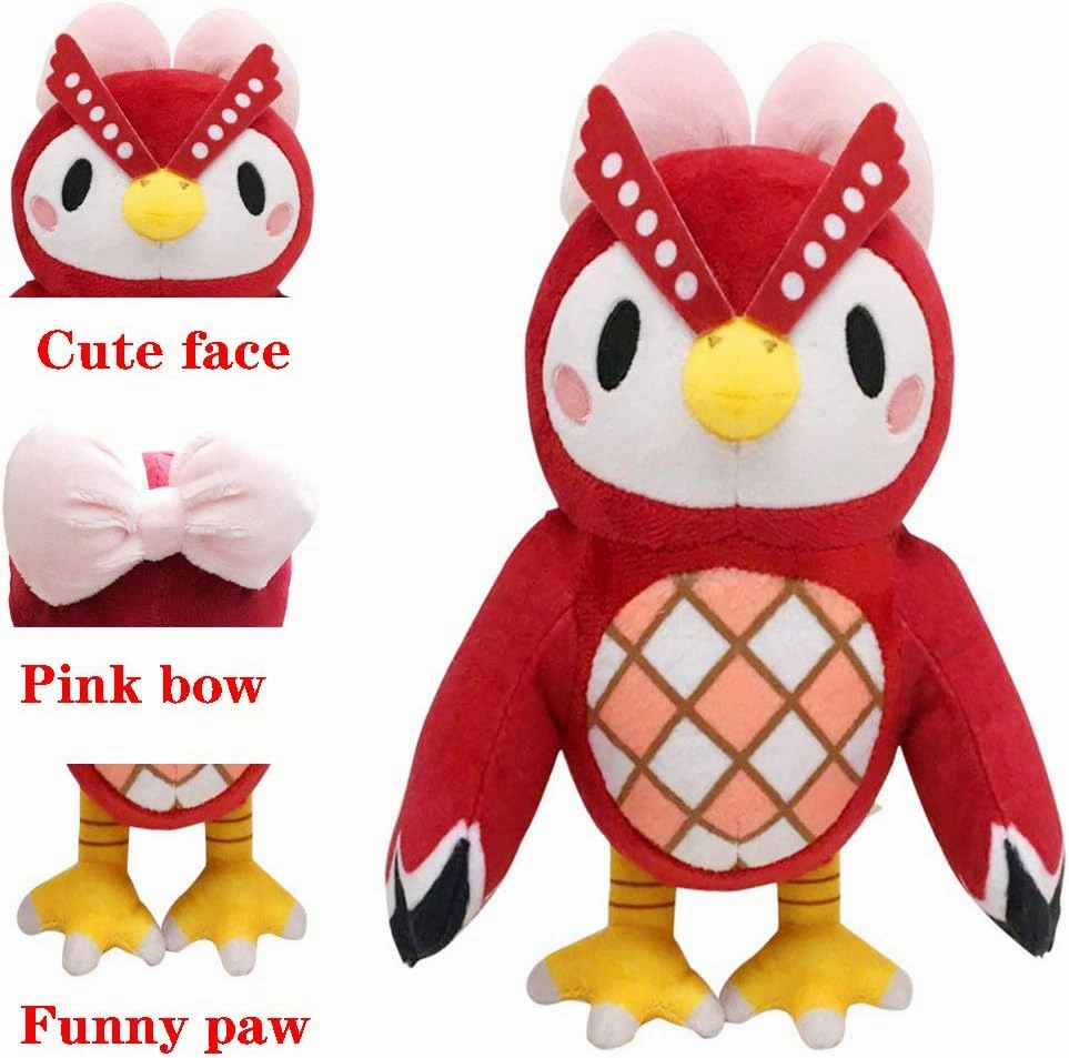 Animal Crossing New Leaf Plush Toy Suitable for Collection, Animal Crossing: New Horizons Stuffed Owlette Doll Toy for Boy Girl Christmas Halloween Birthday Gift, 8“ (Celeste)