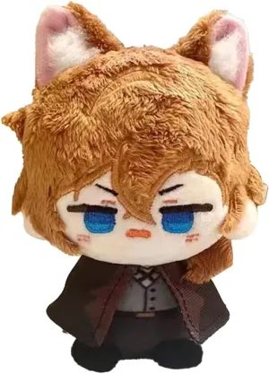 Anime BSD Soft Figure Keychain & Pillow - Nakahara Chuuya & Dazai Osamu - Home Decoration