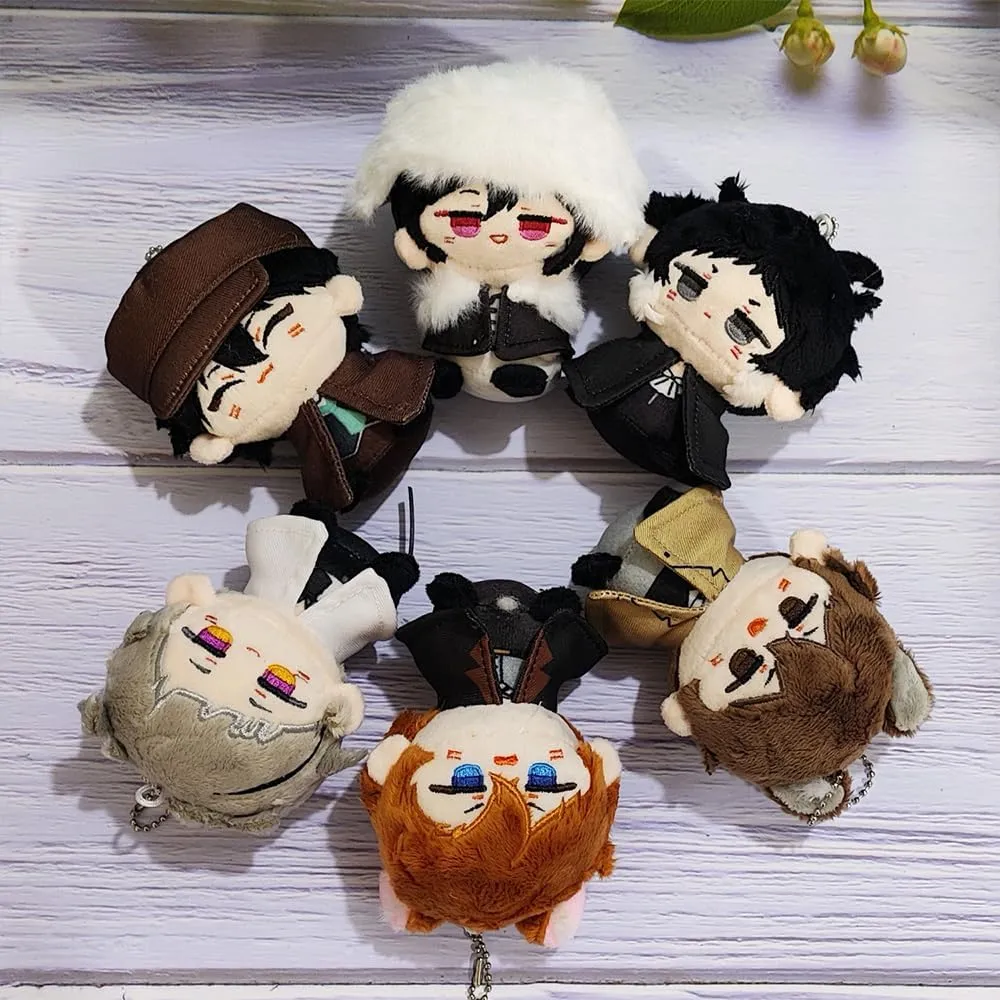 Anime BSD Soft Figure Keychain & Pillow - Nakahara Chuuya & Dazai Osamu - Home Decoration