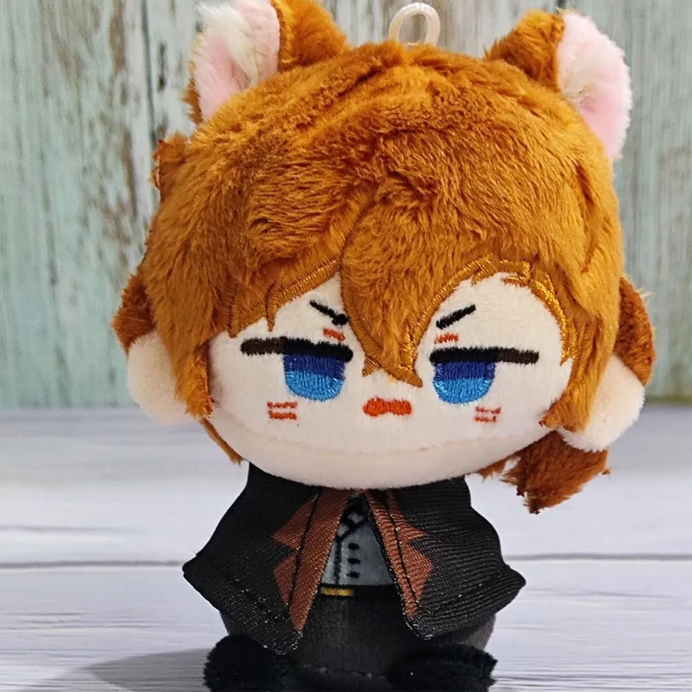 Anime BSD Soft Figure Keychain & Pillow - Nakahara Chuuya & Dazai Osamu - Home Decoration