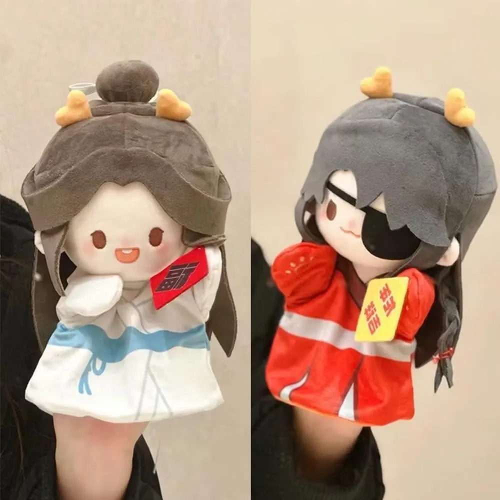 Anime Xie Lian Soft Figure Hand Puppet Gift Hua Cheng Figure Throw Pillow Anime Hug Pillow