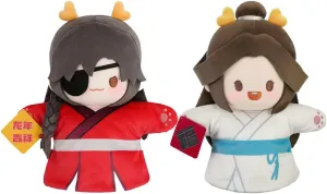 Anime Xie Lian Soft Figure Hand Puppet Gift Hua Cheng Figure Throw Pillow Anime Hug Pillow
