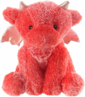 Apricot Lamb Toys Plush Red Plush Dragon Dinosaur Stuffed Animal Soft Cuddly Perfect for Child 12 Inches