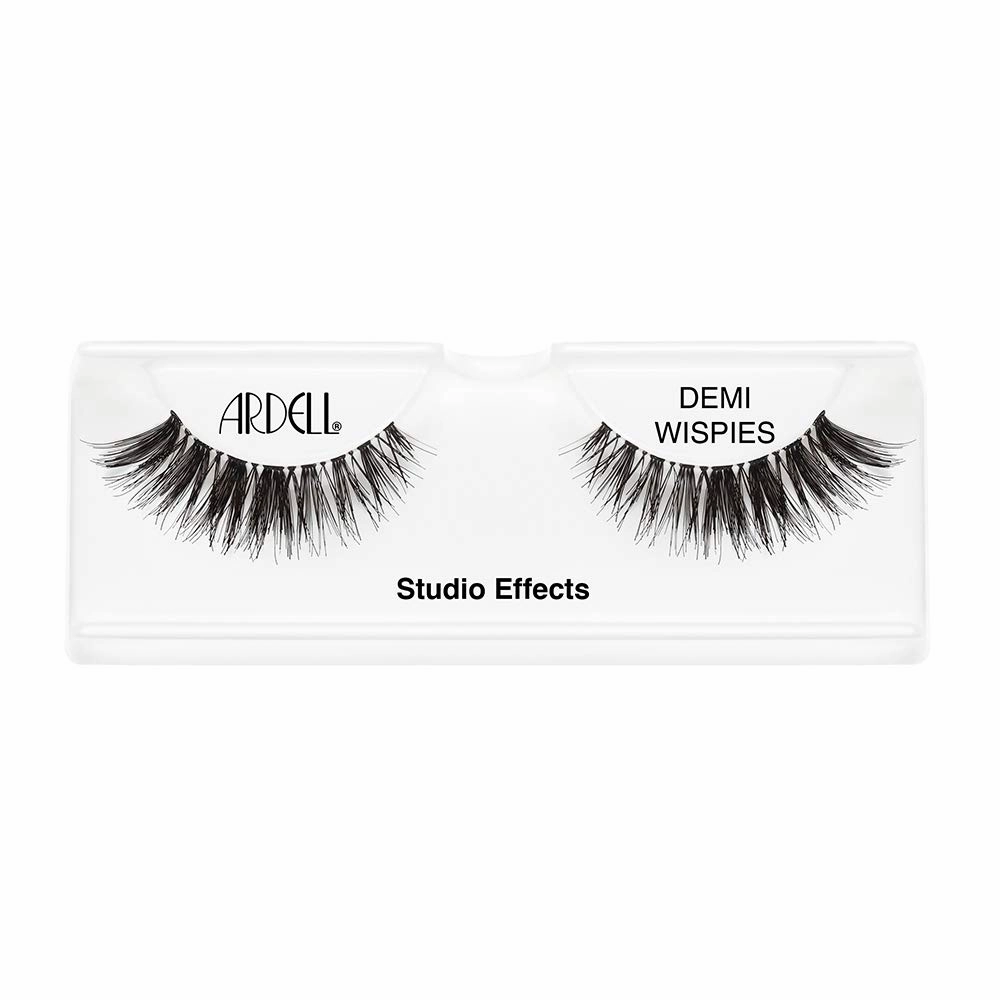Ardell Studio Effects Demi Wispies False Eyelashes, Reusable, Natural-Looking Lashes for Everyday Wear, Black, 4 Pack