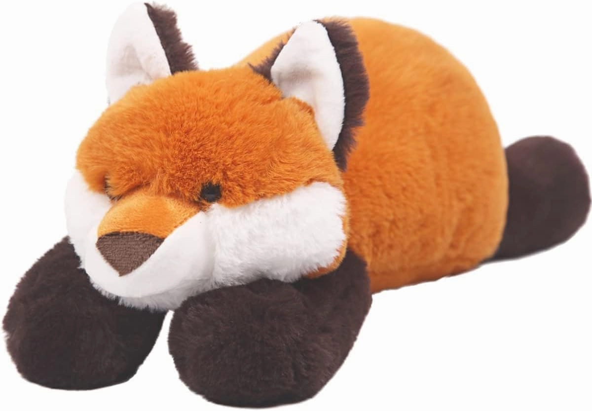 ARELUX Soft 18in Red Fox Stuffed Animals: Fox Plush Cute Cuddly Body Pillow Hug Sleeping Fluffy Wild Animal Toys Bed Decor Plushie Doll Friends Family Member