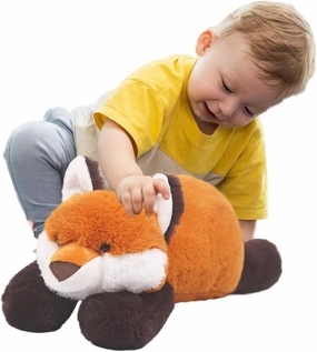 ARELUX Soft 18in Red Fox Stuffed Animals: Fox Plush Cute Cuddly Body Pillow Hug Sleeping Fluffy Wild Animal Toys Bed Decor Plushie Doll Friends Family Member