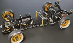 Atomic DRZ3 MS RWD Drift Chassis Kit (No Electronic) - Remote Control Car, 1/28 RC Drift Car Assemble Kit Without Electronics and Wheels