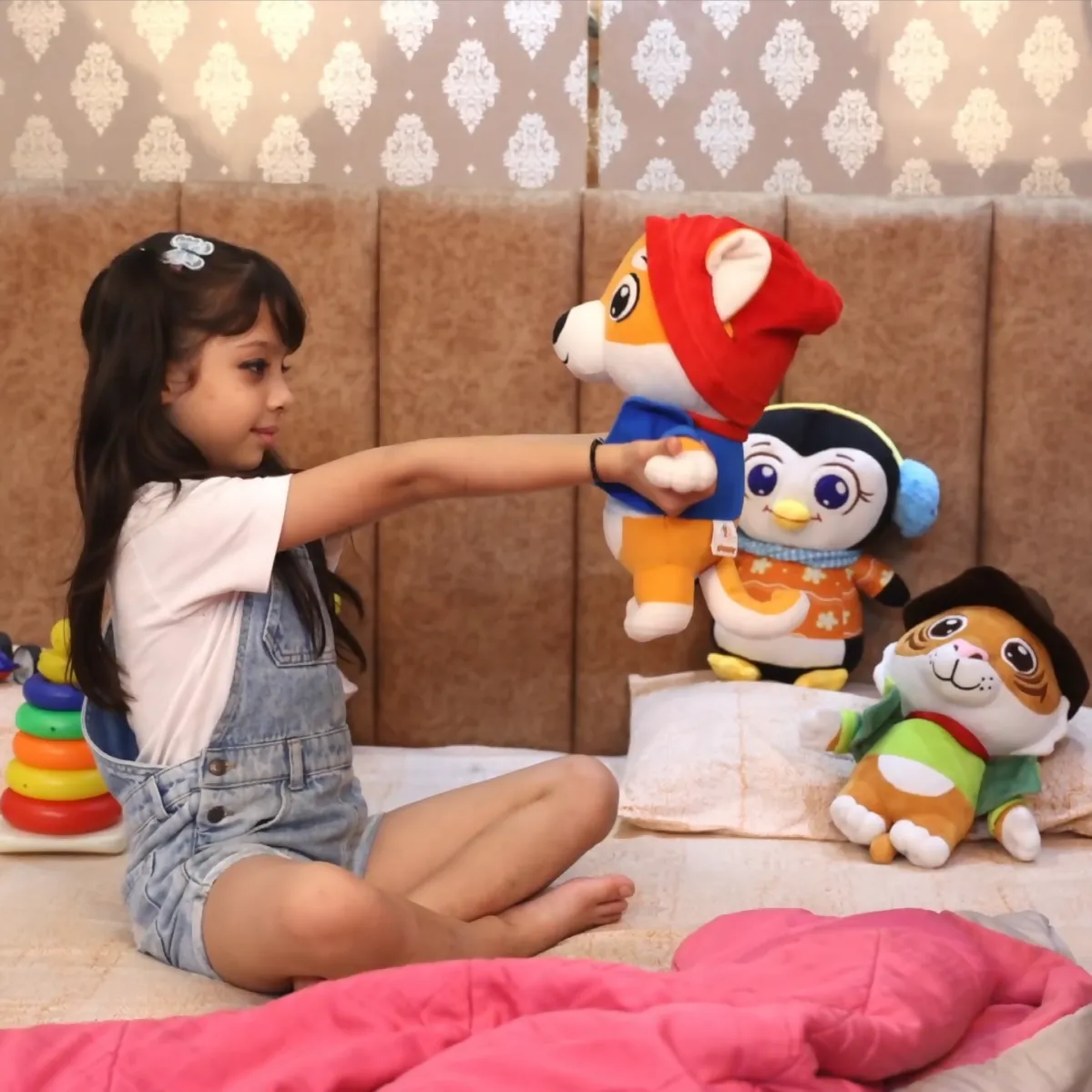 Aurbo Tiger Soft Toy For Kids | Huggable Stuffed Animal (35 cm)