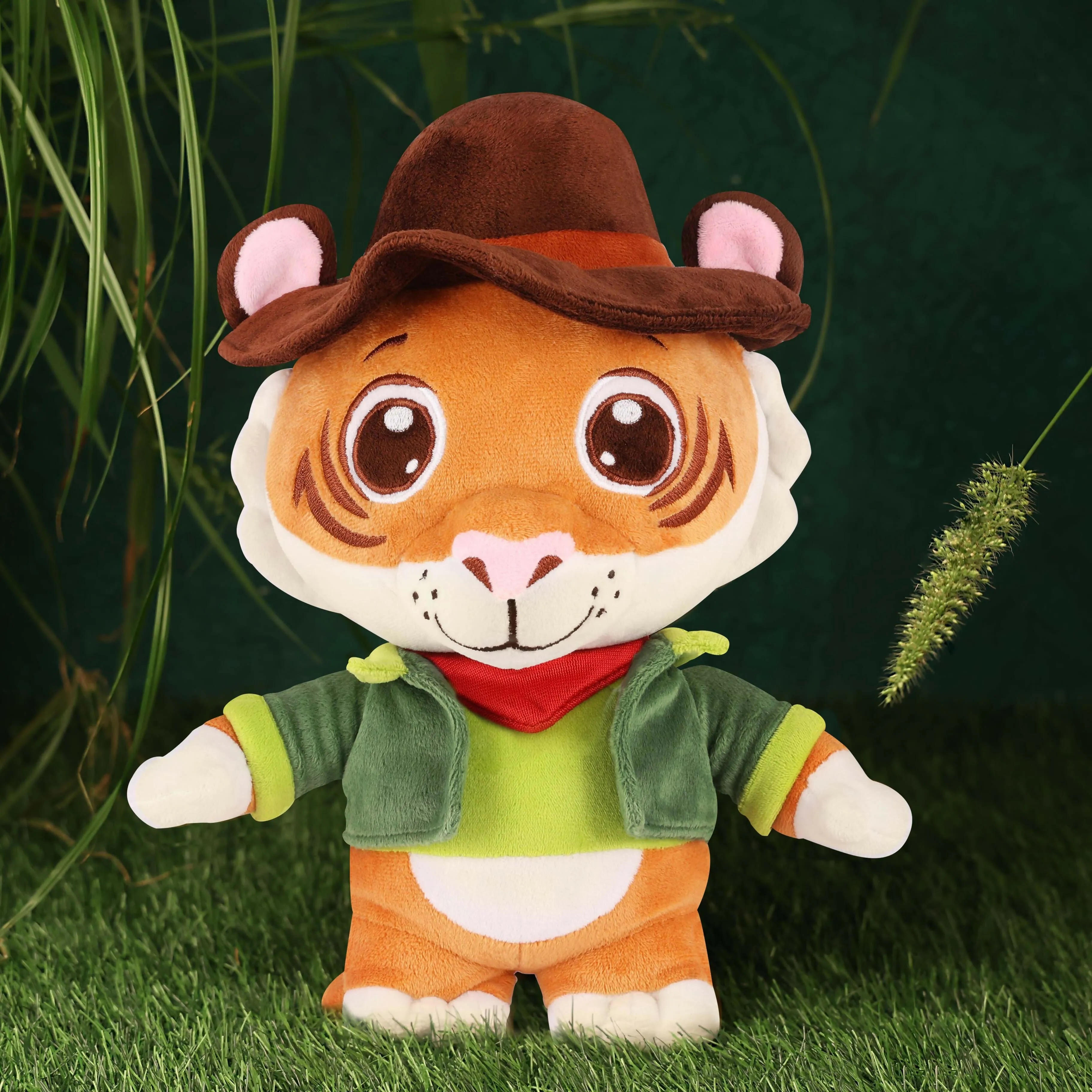 Aurbo Tiger Soft Toy For Kids | Huggable Stuffed Animal (35 cm)