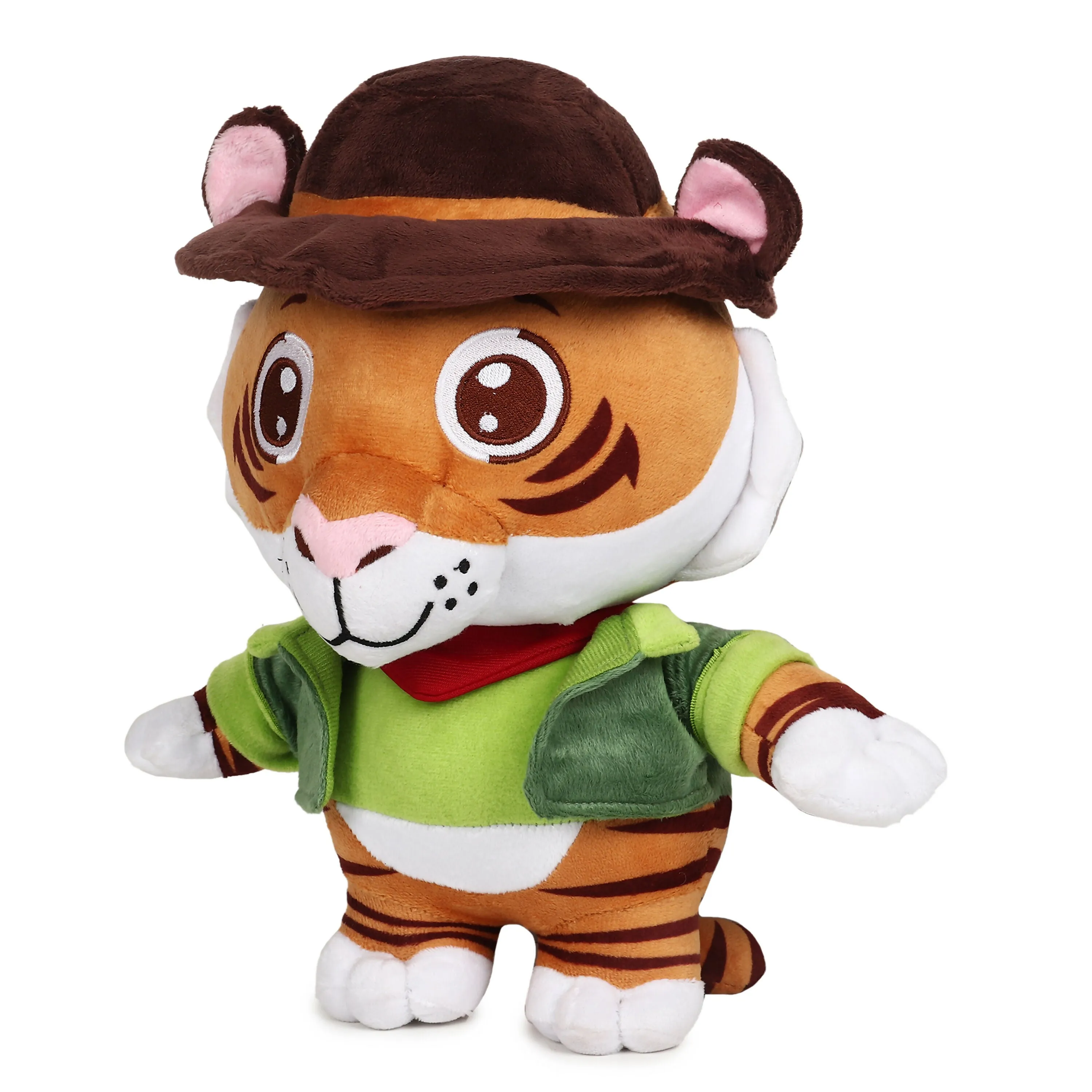 Aurbo Tiger Soft Toy For Kids | Huggable Stuffed Animal (35 cm)