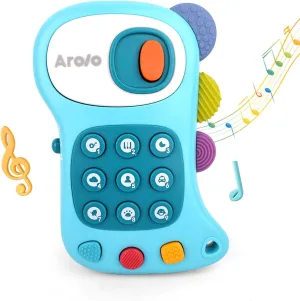 Baby Phone Toy: Baby Light-Up Phone Toy - Music and Soft Teether - Educational Learning Toys for Infants and Toddlers