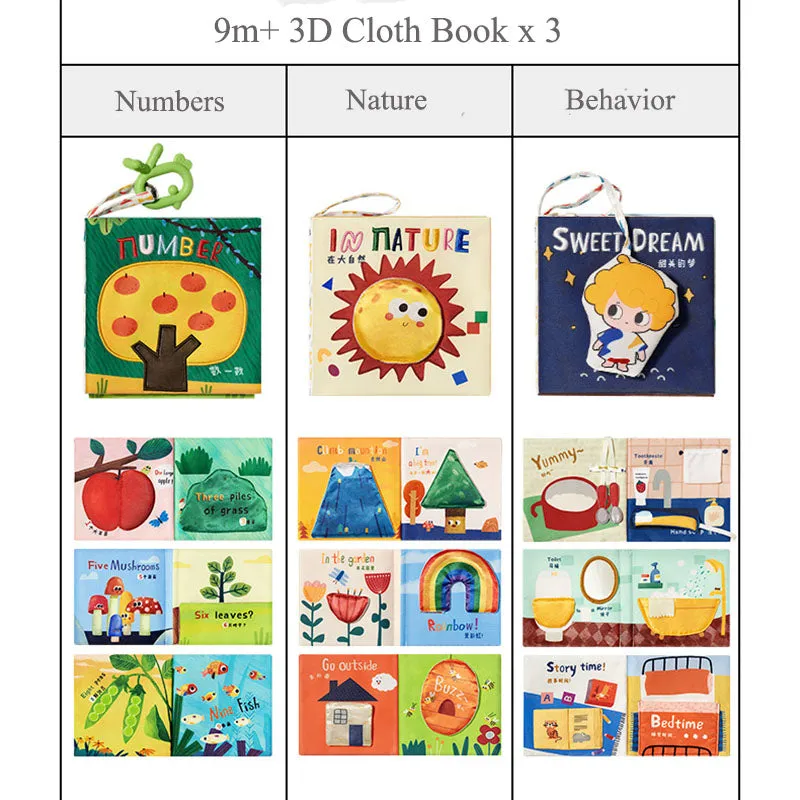 Babycare Baby Cloth Book - 3 Sizes