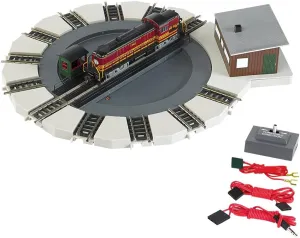Bachmann Industries Motorized Turntable Train Car, N Scale,Silver