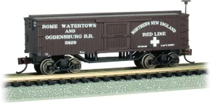 Bachmann Trains - Old-TIME Box CAR - Rome, Watertown and Ogdensburg - N Scale