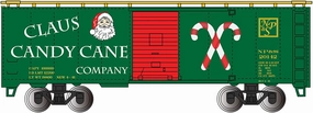 Bachmann Trains - 40' Box Car - Claus Candy Cane CO - HO Scale