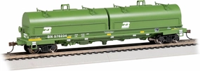 Bachmann Trains - 55' Steel CAR with Coil Load and Rounded Hood - Burlington Northern #576234 - Ho Scale